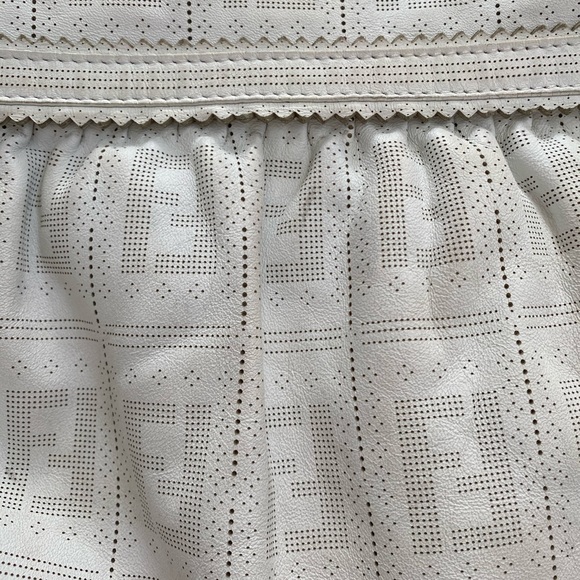 Vintage Fendi White Zucca Chef Hobo Bag - Picture 3 of 13